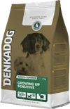 Denkadog Pup & Junior Growing Up Sensitive 2,5 kg Hondenvoer Verpakking