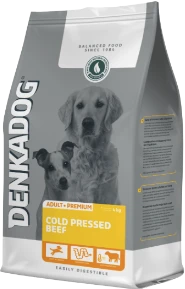 Denkadog Adult Cold Pressed Beef 4 kg Hondenvoer Verpakking