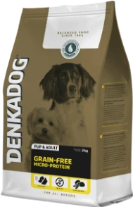 Denkadog Pup & Junior Grain Free Micro Protein 2 kg Hondenvoer Verpakking
