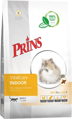 Prins VitalCare Indoor 1.5 kg Kattenvoer Verpakking