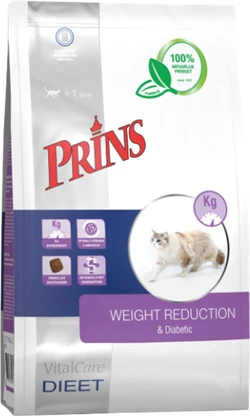 Prins VitalCare Diet Weight Reduction & Diabetic 5 kg Kattenvoer Verpakking