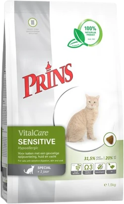 Prins VitalCare Sensitive 10 kg Kattenvoer Verpakking