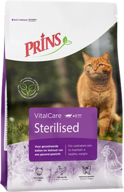 Prins VitalCare Sterilised 5kg Kattenvoer Verpakking