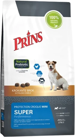 Prins Super Performance Mini 10 kg Hondenvoer Verpakking Prins Super Performance Mini 10 kg Hondenvoer Verpakking