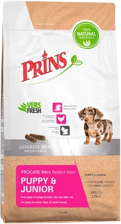 Prins Puppy & Junior Perfect Start Mini 15 kg Hondenvoer Verpakking