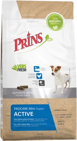 Prins Super Active Mini 15 kg Hondenvoer Verpakking