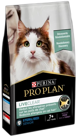 Pro Plan Liveclear Sterilised Senior Kalkoen