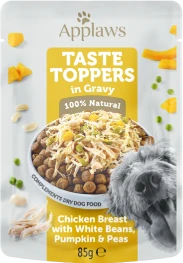 Applaws Taste Toppers Gravy Chicken Pouch 85 gr Hondenvoer Verpakking