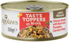 Applaws Taste Toppers Broth Chicken & Beef 156 gr Hondenvoer Verpakking