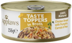 Applaws Taste Toppers Broth Chicken & Pumpkin 156 gr Hondenvoer Verpakking