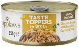 Applaws Taste Toppers Broth Chicken & Pumpkin 156 gr Hondenvoer Verpakking Applaws Taste Toppers Broth Chicken & Pumpkin 156 gr Hondenvoer Verpakking