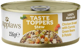 Applaws Taste Toppers Stew Chicken 156 gr Hondenvoer Verpakking Applaws Taste Toppers Stew Chicken 156 gr Hondenvoer Verpakking