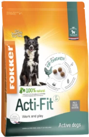 Fokker Adult Acti Fit 2,5 kg Hondenvoer Verpakking