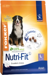 Fokker Adult Nutri-Fit L 2,5 kg Hondenvoer Verpakking