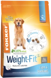 Fokker Adult Weight-Fit 2.5 kg Hondenvoer Verpakking