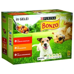 Bonzo Vitafit Multipack Rund - Kip - Lam in Gelei 12x100