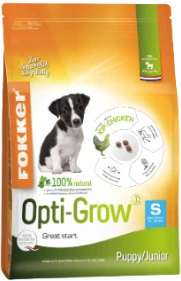 Fokker Puppy/Junior Opti-Grow S 2.5 kg Hondenvoer Verpakking
