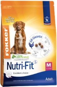 Fokker Adult Nutri-Fit M 13 kg Hondenvoer Verpakking Fokker Adult Nutri-Fit M 13 kg Hondenvoer Verpakking