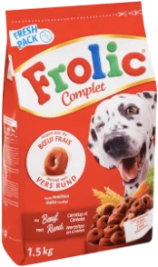 Frolic Complet Beef 4kg Hondenvoer Verpakking