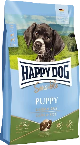 Happy Dog Sensible Puppy Lamb & Rice 10 kg Hondenvoer Verpakking