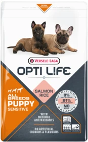 Versele-Laga Opti Life Puppy Sensitive All Breeds 2,5 kg Hondenvoer Verpakking Versele-Laga Opti Life Puppy Sensitive All Breeds 2,5 kg Hondenvoer Verpakking
