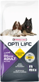 Versele-Laga Opti Life Adult Active All Breeds 12,5kg Hondenvoer Verpakking Versele-Laga Opti Life Adult Active All Breeds 12,5kg Hondenvoer Verpakking