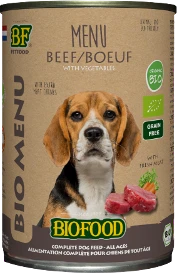 BF Petfood Bio Menu Beef/Boeuf 400 gr Hondenvoer Verpakking