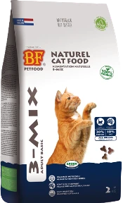 BF Petfood Krokant 3 Mix Adult Basic 10kg Kattenvoer Verpakking