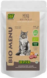 BF Petfood Biologisch Beef/Boeuf With Cocos & Pumpkin 100gr Kattenvoer Verpakking