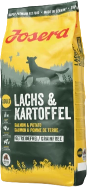 Josera Adult Salmon & Potato Grainfree 4,5 kg Hondenvoer Verpakking