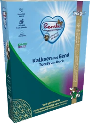 Renske Freshly Steamed Turkey & Duck 395g Hondenvoer Verpakking Renske Freshly Steamed Turkey & Duck 395g Hondenvoer Verpakking