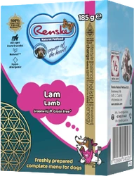 Renske Freshly Prepared Lamb Grainfree 185 g Hondenvoer Verpakking Renske Freshly Prepared Lamb Grainfree 185 g Hondenvoer Verpakking