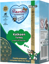 Renske Freshly Prepared Turkey Grainfree 185 g Hondenvoer Verpakking Renske Freshly Prepared Turkey Grainfree 185 g Hondenvoer Verpakking