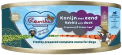 Renske Freshly Prepared Rabbit & Duck Natvoer 95g Hondenvoer Verpakking Renske Freshly Prepared Rabbit & Duck Natvoer 95g Hondenvoer Verpakking