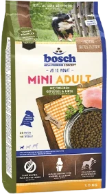 Bosch HPC Adult Mini Poultry & Millet 1 kg Hondenvoer Verpakking