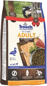 Bosch HPC Adult Duck & Rice 3 kg Hondenvoer Verpakking Bosch HPC Adult Duck & Rice 3 kg Hondenvoer Verpakking