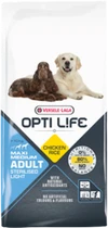 Versele-Laga Opti Life Adult Stelilised/Light Medium & Maxi 12,5 kg Hondenvoer Verpakking