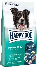 Happy Dog Fit & Vital Medium Adult 12 kg Hondenvoer Verpakking Happy Dog Fit & Vital Medium Adult 12 kg Hondenvoer Verpakking