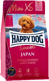 Happy Dog Mini XS Japan 1,3 kg Hondenvoer Verpakking