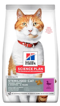 Hill-s-Science-Plan-Sterilised-Cat-Young-Adult-Droogvoer-Eend-10kg
