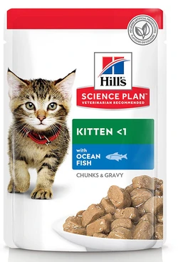 Hill-s-Science-Plan-Kitten-Maaltijdzakjes-Zeevis-85g
