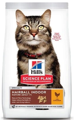 Hill's Science Plan Kat Mature Adult 7+ Hairball&Indoor Kip 1,5kg