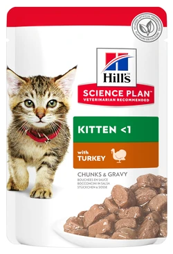 Hill's Science Plan Kitten Maaltijdzakjes Kalkoen 12x85g