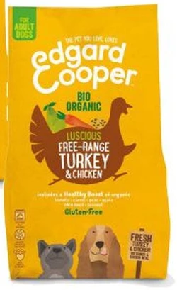 2,5 kg Edgard & cooper verse kalkoen / kip biologisch hondenvoer