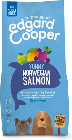 Edgard & cooper adult verse noorse zalm graanvrij hondenvoer - 12kg