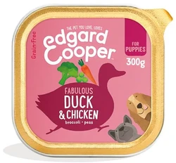 Edgard & Cooper Pups Eend en Kip Natvoer 300gr