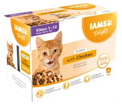 IAMS  Delights kattenvoer  - Kitten kip in saus