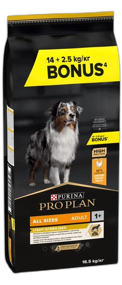 Pro Plan OptiWeight All Sizes Adult Light/Sterilised 16.5kg