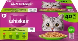 Whiskas Maaltijdzakjes 1+  Mix Selectie in Gelei 40x85