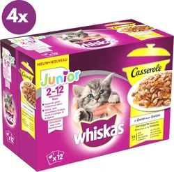 Whiskas Casserole 2-12 maanden Gevogelte in Gelei - 4080 gram